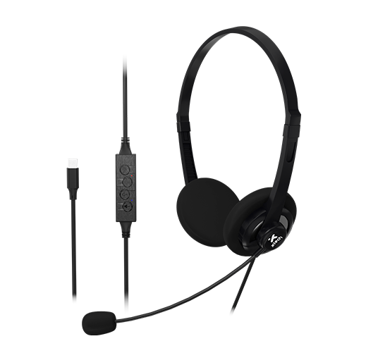 Xtech - XTH-245 - Headphones with microphone - Para Conference / Para Computer - Wired - ENC -In line control