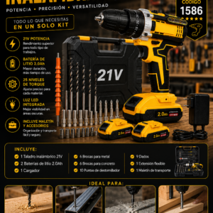 TALADRO INALÁMBRICO 21V