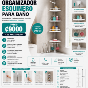 ORGANIZADOR ESQUINERO PARA BAÑO