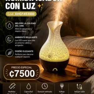 HUMIDIFICADOR CON LUZ