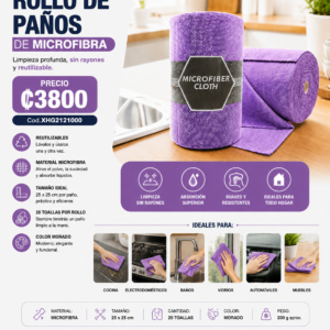 ROLLO DE PAÑOS DE MICRO FIBRA