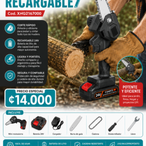 MINI MOTO SIERRA RECARGABLE