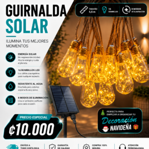 GUIRNALDA SOLAR DE BOMBILLOS