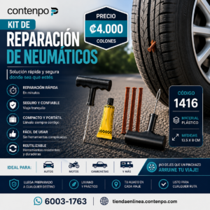 KIT DE REPARACION DE LLANTA