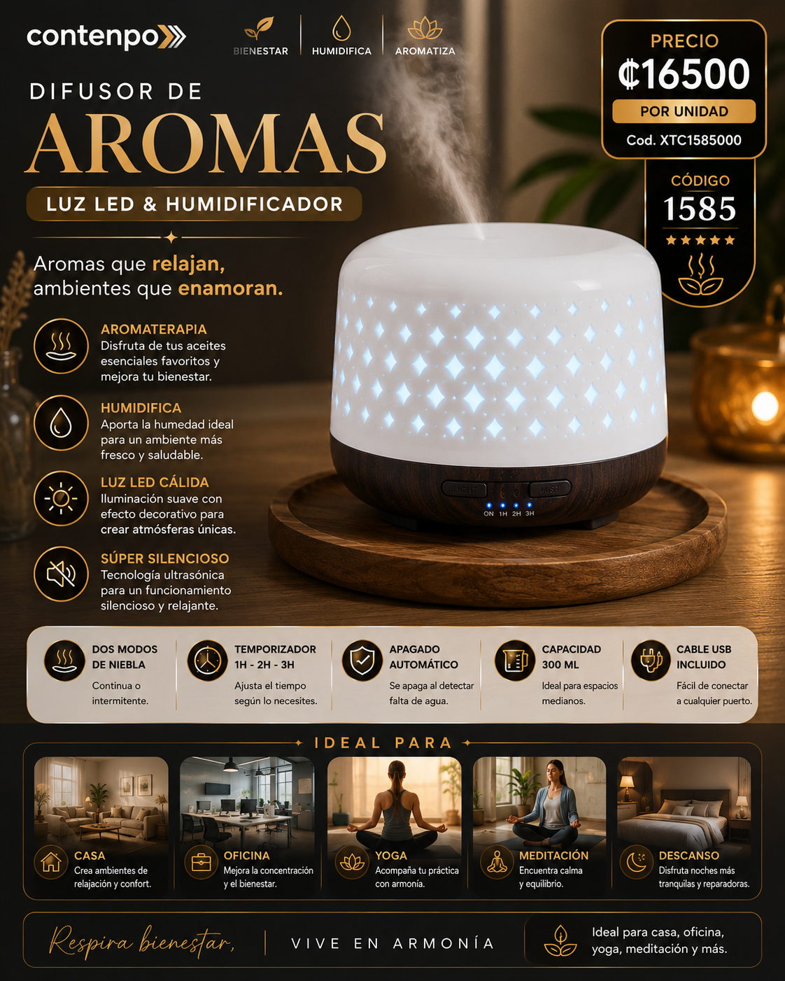 DIFUSOR DE AROMAS