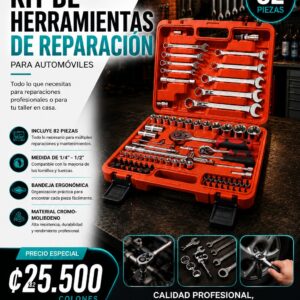 KIT DE HERRAMIENTAS PARA REPARACIÓN DE AUTOMÓVILES
