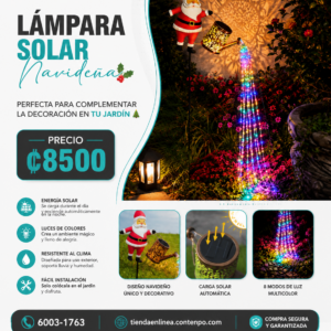 LAMPARA SOLAR ADORNO DE NAVIDAD