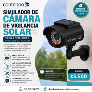 SIMULADOR DE CAMARA CON PANEL SOLAR