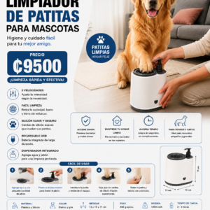 LIMPIADOR DE PATITAS PARA MASCOTAS