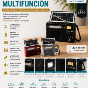 RADIO SOLAR MULTIFUNCIÓN